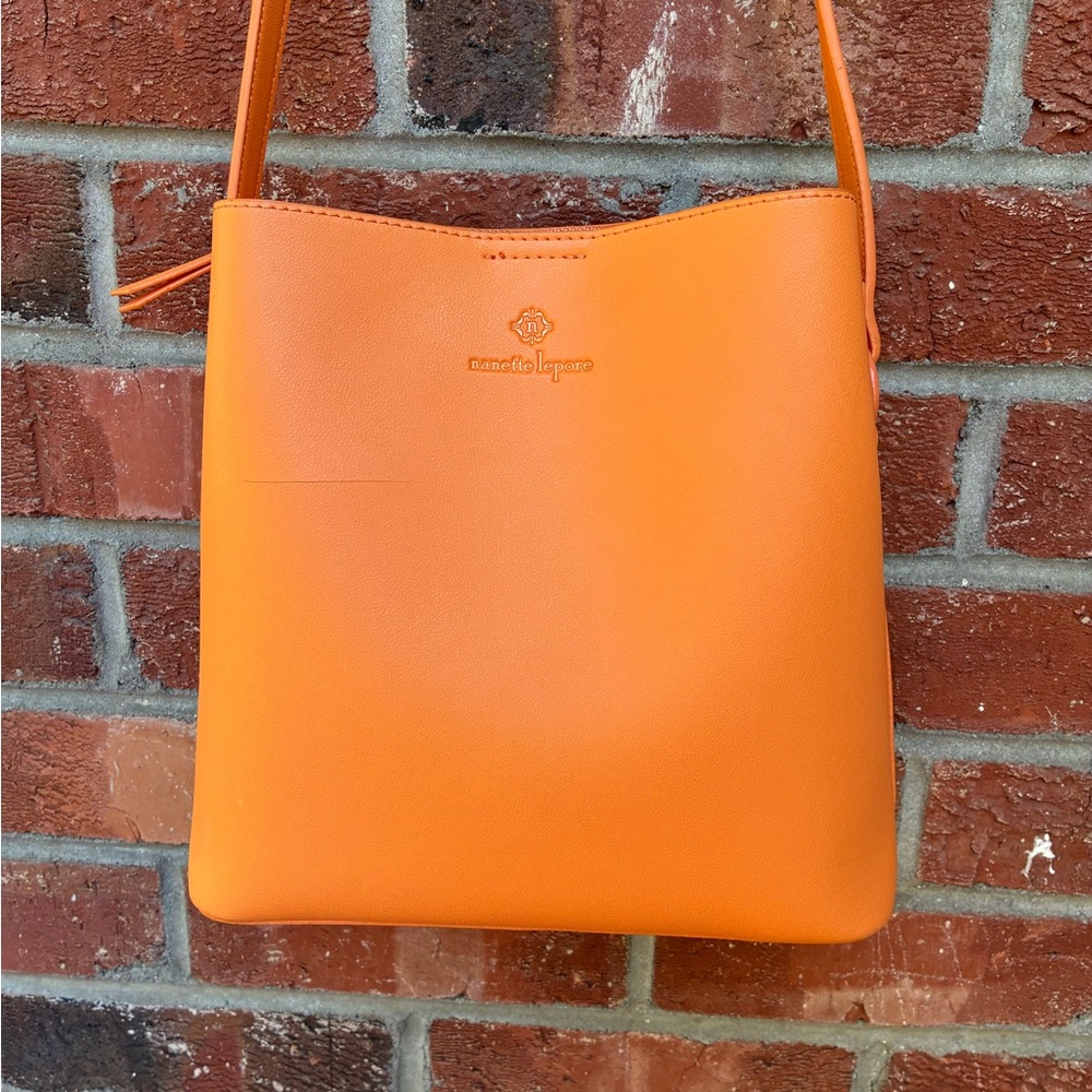 Nanette Lepore Vibrant Orange Crossbody Bag